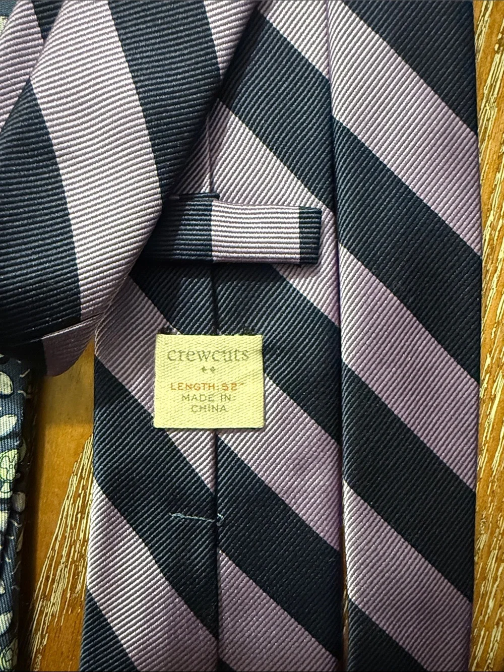 Vineyard Vines Kids Ties - Yellow Sailboat, Navy Floral, Purple & Black Striped